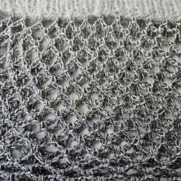 ✨ Handmade Knit & Crochet Mesh Top ✨ - Picture 3 of 6